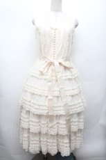 画像1: PINK HOUSE / ウーリーチュールフリル使いローンワンピース  キナリ S-26-03-01-044-LO-OP-HR-ZS (1)