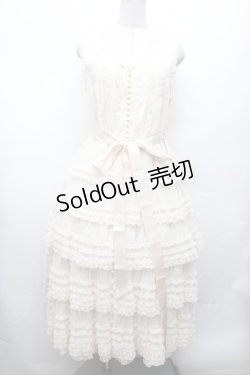 画像1: PINK HOUSE / ウーリーチュールフリル使いローンワンピース  キナリ S-26-03-01-044-LO-OP-HR-ZS