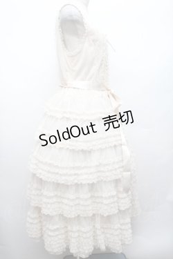 画像2: PINK HOUSE / ウーリーチュールフリル使いローンワンピース  キナリ S-26-03-01-044-LO-OP-HR-ZS