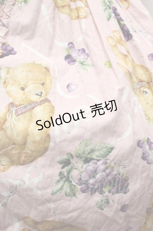 画像2: PINK HOUSE / くま葡萄プリントワンピース  ピンク S-26-03-01-054-LO-OP-HR-ZS (2)