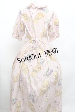 画像3: PINK HOUSE / くま葡萄プリントワンピース  ピンク S-26-03-01-054-LO-OP-HR-ZS