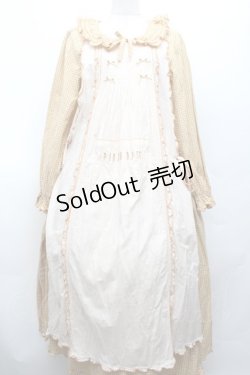 画像1: PINK HOUSE / エプロン付きアースギンガムワンピース  イエロー S-26-03-01-056-LO-OP-HR-ZS