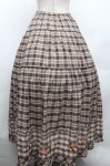 画像3: PINK HOUSE / 野ばらとチェリー刺繍タータンチェックスカート  ブラウン S-26-03-01-059-LO-SK-HR-ZS (3)