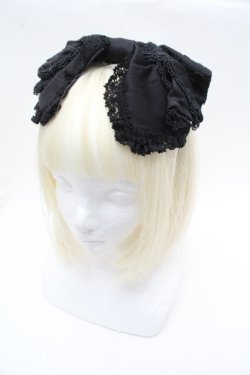 画像1: BABY,THE STARS SHINE BRIGHT / キャメロンカチューシャ  黒 S-26-03-01-013-BA-ZA-AS-ZS