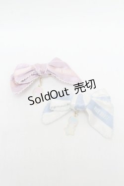 画像1: PINK HOUSE / Little Twin Stars×PINK HOUSE リボンクリップ2個セット(チャーム付き)  ピンクｘブルー S-26-03-01-002-LO-AC-HR-ZS