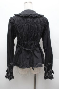 画像3: BABY,THE STARS SHINE BRIGHT / ベビードールブラウス（2022）  黒 S-26-03-01-022-BA-BL-HR-ZS