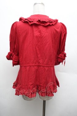 画像3: Chalmiere / クラシックコットンブラウス  赤 S-26-03-01-024-0-BL-HR-ZS