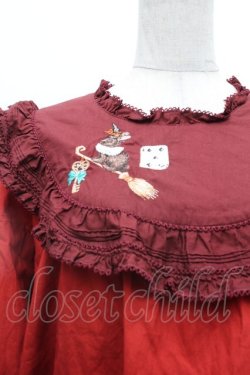 画像3: PINK HOUSE / ハロウィーンワンダーランド刺繍使いブラウス  赤 S-26-03-01-026-LO-BL-HR-ZS