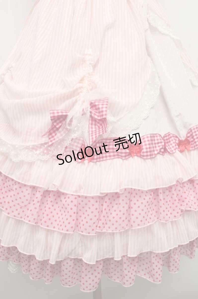 画像3: BABY,THE STARS SHINE BRIGHT / MY ANNIVERSARY/くまちゃんジャンパースカート  ピンク S-26-03-02-031-BA-OP-AS-ZS (3)