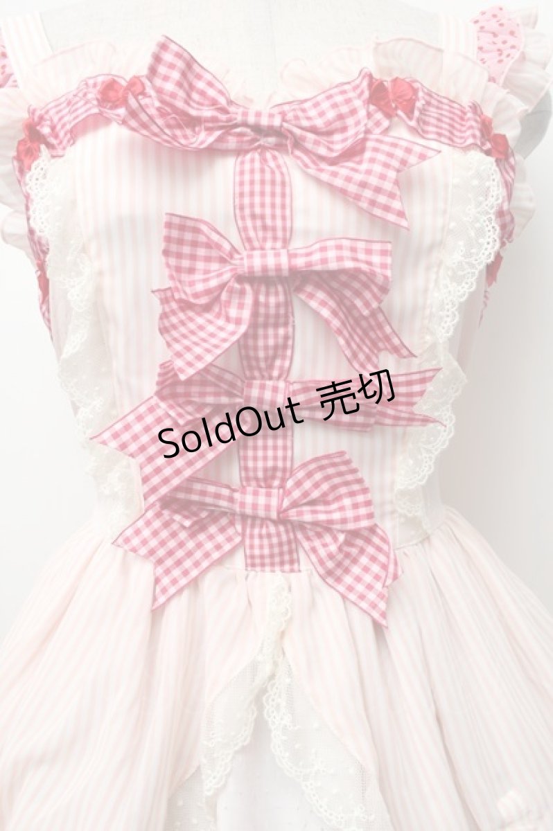 画像4: BABY,THE STARS SHINE BRIGHT / MY ANNIVERSARY/くまちゃんジャンパースカート  ピンク S-26-03-02-031-BA-OP-AS-ZS (4)