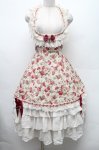 画像2: ALICE and the PIRATES / Mon favori champ de fleursジャンパースカート  レッドローズ S-26-03-02-033-PA-OP-AS-ZS (2)
