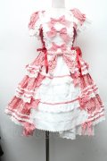 BABY,THE STARS SHINE BRIGHT / Floriana Ribbonジャンパースカート  赤 S-26-03-02-034-BA-OP-AS-ZS