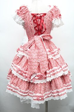 画像2: BABY,THE STARS SHINE BRIGHT / Floriana Ribbonジャンパースカート  赤 S-26-03-02-034-BA-OP-AS-ZS