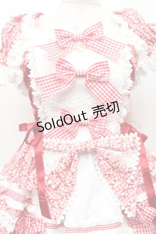 画像3: BABY,THE STARS SHINE BRIGHT / Floriana Ribbonジャンパースカート  赤 S-26-03-02-034-BA-OP-AS-ZS (3)