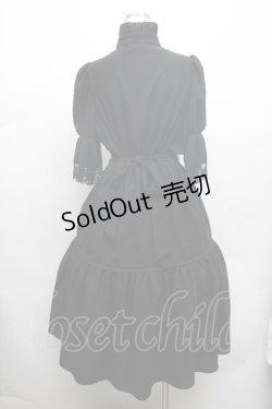 画像2: MIHO MATSUDA / シフォンロング ワンピース  黒 S-26-03-02-036-GO-OP-AS-ZS