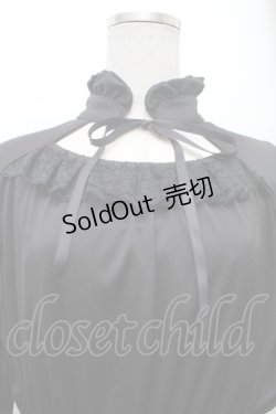 画像3: MIHO MATSUDA / シャーリングワンピース  黒 S-26-03-02-037-GO-OP-AS-ZS