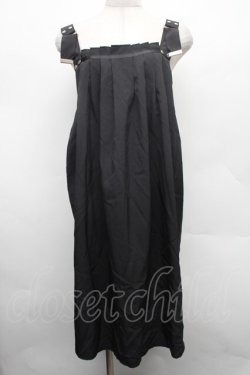 画像1: Drug Honey / ジャンパースカート  黒 S-26-03-02-041-PU-OP-HR-ZS