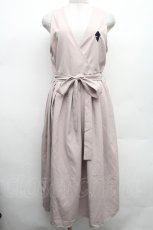 画像1: NieR Clothing / ノースリーブワンピース  ベージュ S-26-03-02-043-PU-TO-HR-ZT669 (1)