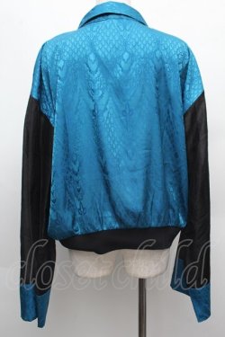 画像2: Deorart / 袖 シアー・チャイナ柄トッパー [中華柄]  ブルー S-26-03-02-005-PU-TO-AS-ZS