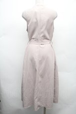 画像2: NieR Clothing / ノースリーブワンピース  ベージュ S-26-03-02-043-PU-TO-HR-ZT669 (2)