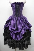 ATELIER PIERROT / Bustle Corset Dress  紫 S-26-03-02-045-EL-OP-AS-ZS