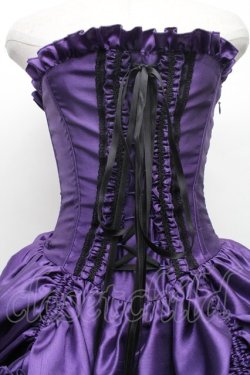 画像3: ATELIER PIERROT / Bustle Corset Dress  紫 S-26-03-02-045-EL-OP-AS-ZS