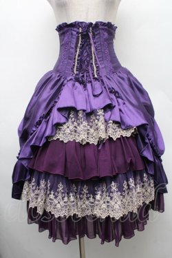 画像1: ATELIER PIERROT / “Eleanor”コルセットスカート  紫 S-26-03-02-046-EL-SK-AS-ZS