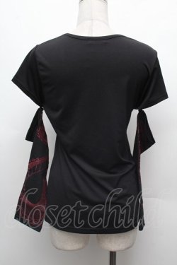 画像2: Qutie Frash / アームカバー付きTシャツ  黒 S-26-03-02-007-QU-TO-AS-ZS