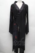 Ozz oneste / 着物風ロングカーディガン  黒 S-26-03-02-008-OO-TO-SZ-ZS