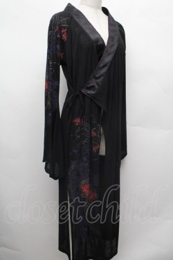 画像3: Ozz oneste / 着物風ロングカーディガン  黒 S-26-03-02-008-OO-TO-SZ-ZS
