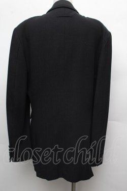 画像2: Jean Paul GAULTIER / ストライプテーラードジャケット 50 黒 S-26-03-02-009-0-JA-AS-ZS