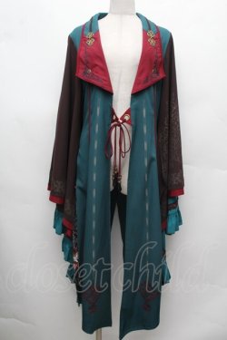 画像1: Ozz oneste /  華蝶鶴羽織  グリーン S-26-03-02-014-OO-JA-SZ-ZS