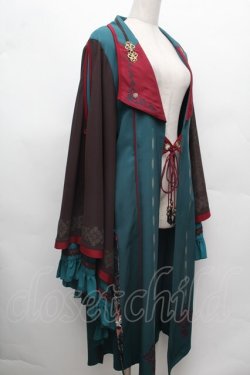 画像3: Ozz oneste /  華蝶鶴羽織  グリーン S-26-03-02-014-OO-JA-SZ-ZS