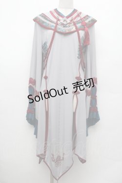 画像1: Ozz oneste / チャイナボタンワンピース  グレー S-26-03-02-016-OO-OP-AS-ZS