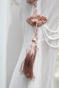 画像4: Ozz oneste / タッセルチャイナシースルーロングカーディガン  白Ｘピンク S-26-03-02-019-OO-TO-SA-ZS