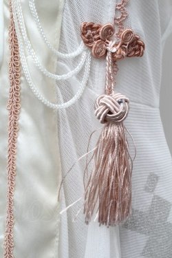 画像5: Ozz oneste / タッセルチャイナシースルーロングカーディガン  白Ｘピンク S-26-03-02-019-OO-TO-SA-ZS