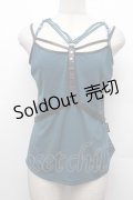Ozz Croce / パイソンプリントホルターキャミソール  ターコイズブルー S-26-03-02-003-OO-TO-HR-ZS