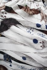 画像4: ALICE and the PIRATES / Wolf the ripper柄ジャンパースカート  白 S-26-03-02-020-PA-OP-SA-ZS (4)