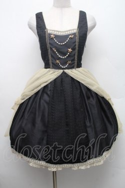 画像1: ALICE and the PIRATES / 夢か現か、記憶の中のPiste d'un cirque “Un”ジャンパースカート  黒 S-26-03-02-023-PA-OP-SZ-ZS