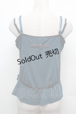 画像2: Ozz Croce / パイソンプリントホルターキャミソール  ターコイズブルー S-26-03-02-003-OO-TO-HR-ZS