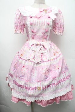 画像1: BABY,THE STARS SHINE BRIGHT / Sweetheart Parfaiteria柄ワンピース  ピンク S-26-03-02-027-BA-OP-AS-ZS