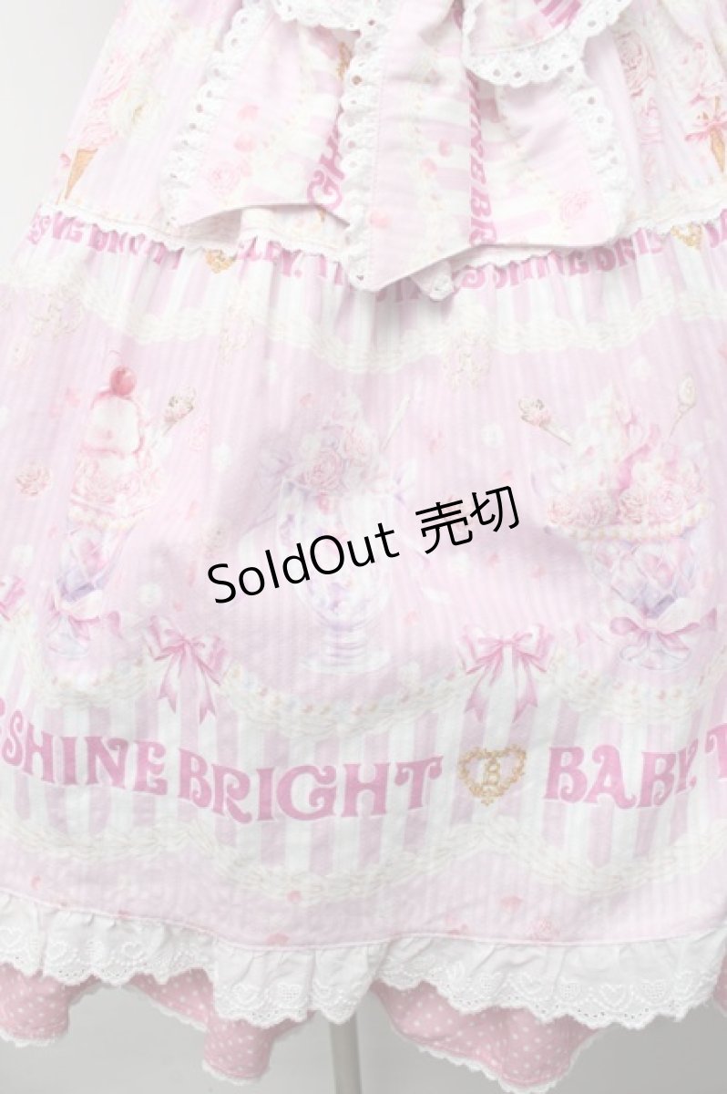 画像4: BABY,THE STARS SHINE BRIGHT / Sweetheart Parfaiteria柄ワンピース  ピンク S-26-03-02-027-BA-OP-AS-ZS (4)