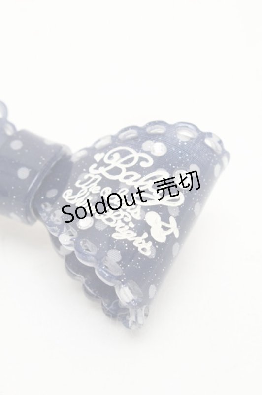 画像4: BABY,THE STARS SHINE BRIGHT / チェリードットリボンバレッタ  紺 S-26-03-04-004-BA-AC-AS-ZS (4)