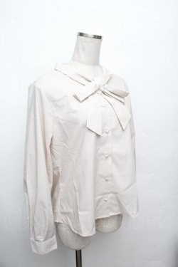 画像3: Fi.n.t  / タックリボンタイシャツ F ベージュ S-26-03-04-048-LO-BL-TE-ZS