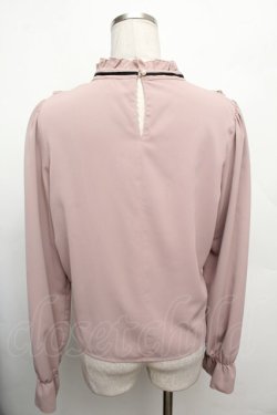 画像2: evelyn / レース切替リボンブラウス  ピンク S-26-03-04-049-LO-TO-HR-ZS