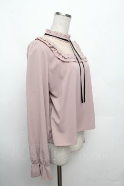 画像3: evelyn / レース切替リボンブラウス  ピンク S-26-03-04-049-LO-TO-HR-ZS