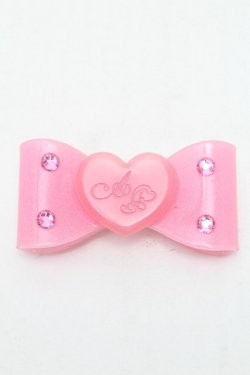 画像1: Angelic Pretty / ドロップリボンバレッタ  ピンク S-26-03-04-005-AP-AC-AS-ZS