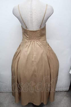 画像2: an another angelus / サイドギャザーキャミワンピース F ベージュ S-26-03-04-057-CA-TO-TE-ZS