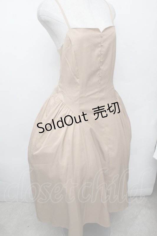 画像3: an another angelus / サイドギャザーキャミワンピース F ベージュ S-26-03-04-057-CA-TO-TE-ZS (3)