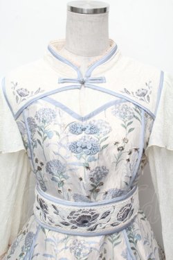 画像4: 星箱works / 彩花磁　 ロングワンピース  オフｘブルー S-26-03-04-058-PU-OP-AS-ZS